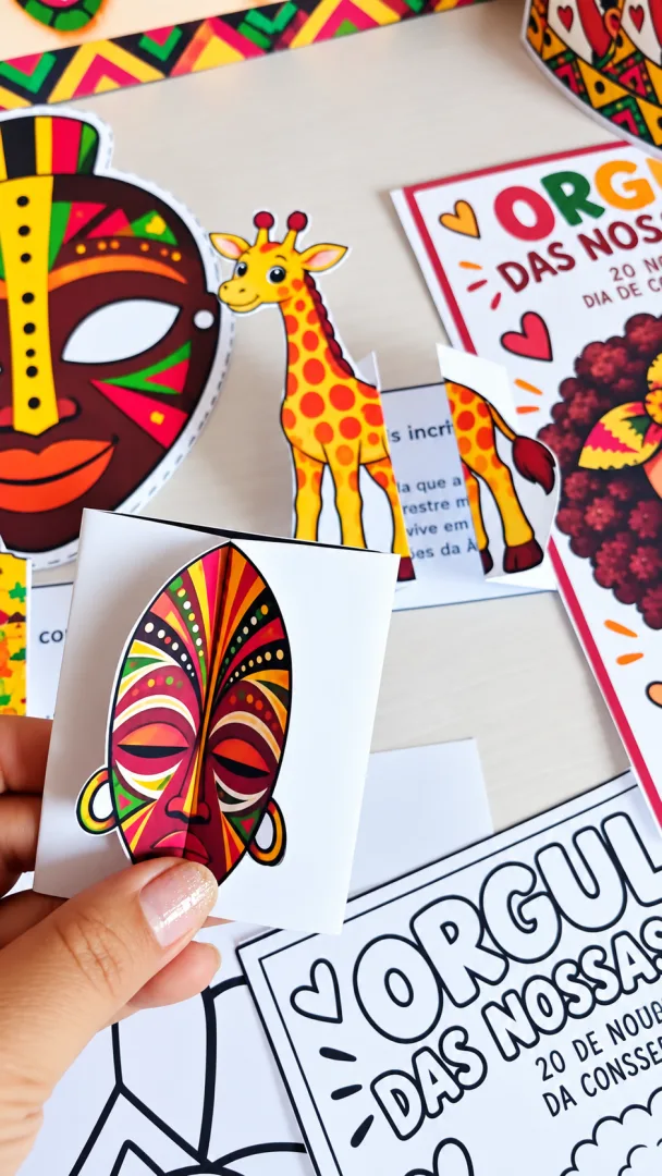 Kit Consciência Negra Continente Africano Painel - Educação infantil PDF — imagem 6