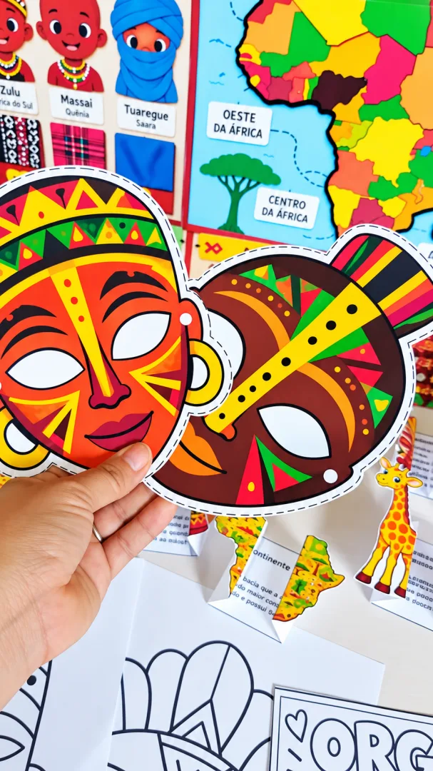 Kit Consciência Negra Continente Africano Painel - Educação infantil PDF — imagem 2
