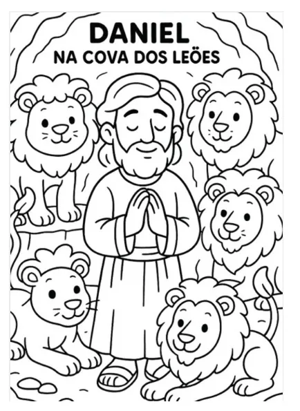 100 Desenhos Bíblicos para Colorir - Educação Religiosa - PDF — imagem 5