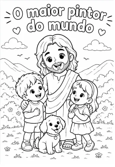 Kit +100 Desenhos Bíblicos para Colorir + 40 Atividades Cristãs em PDF — imagem 5