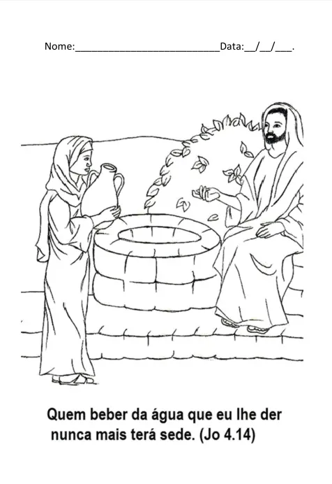 100 Desenhos Bíblicos para Colorir - Educação Religiosa - PDF — imagem 3