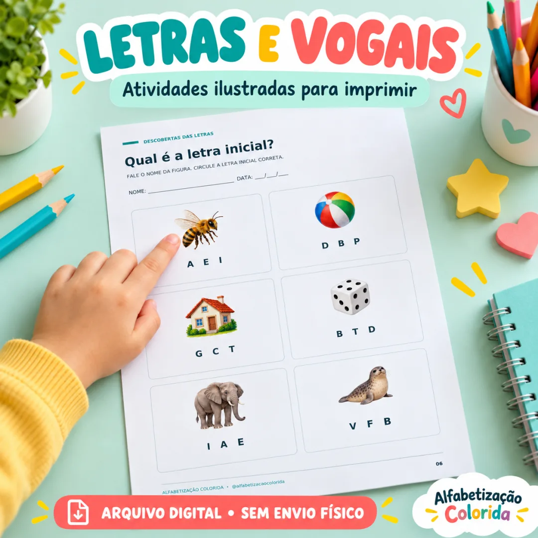 Kit de Alfabetização em PDF com 25 Páginas — imagem 3