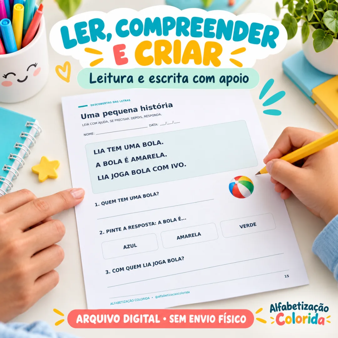 Kit de Alfabetização em PDF com 25 Páginas — imagem 5