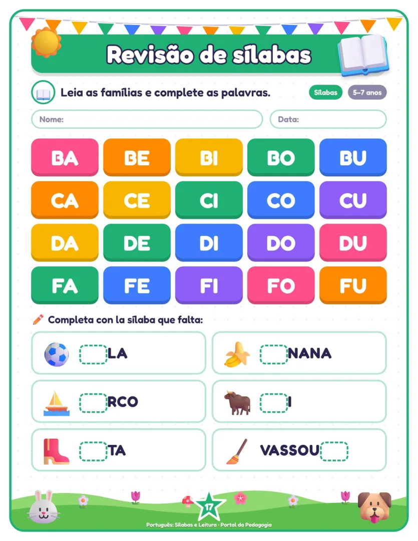 Kit de Alfabetização – Sílabas e Leitura em PDF — imagem 4