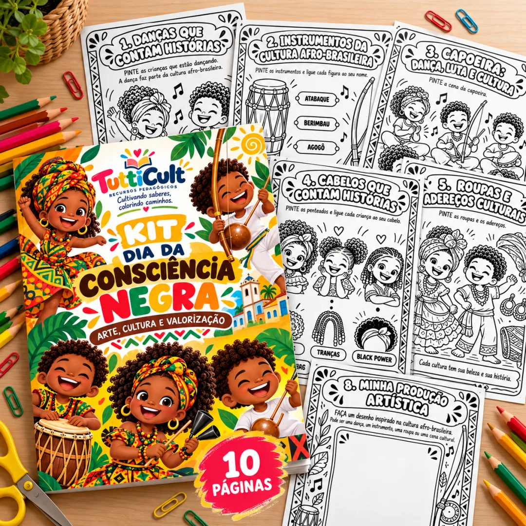 Kit de Atividades - Consciência Negra - Ensino Fundamental- PDF — imagem 2