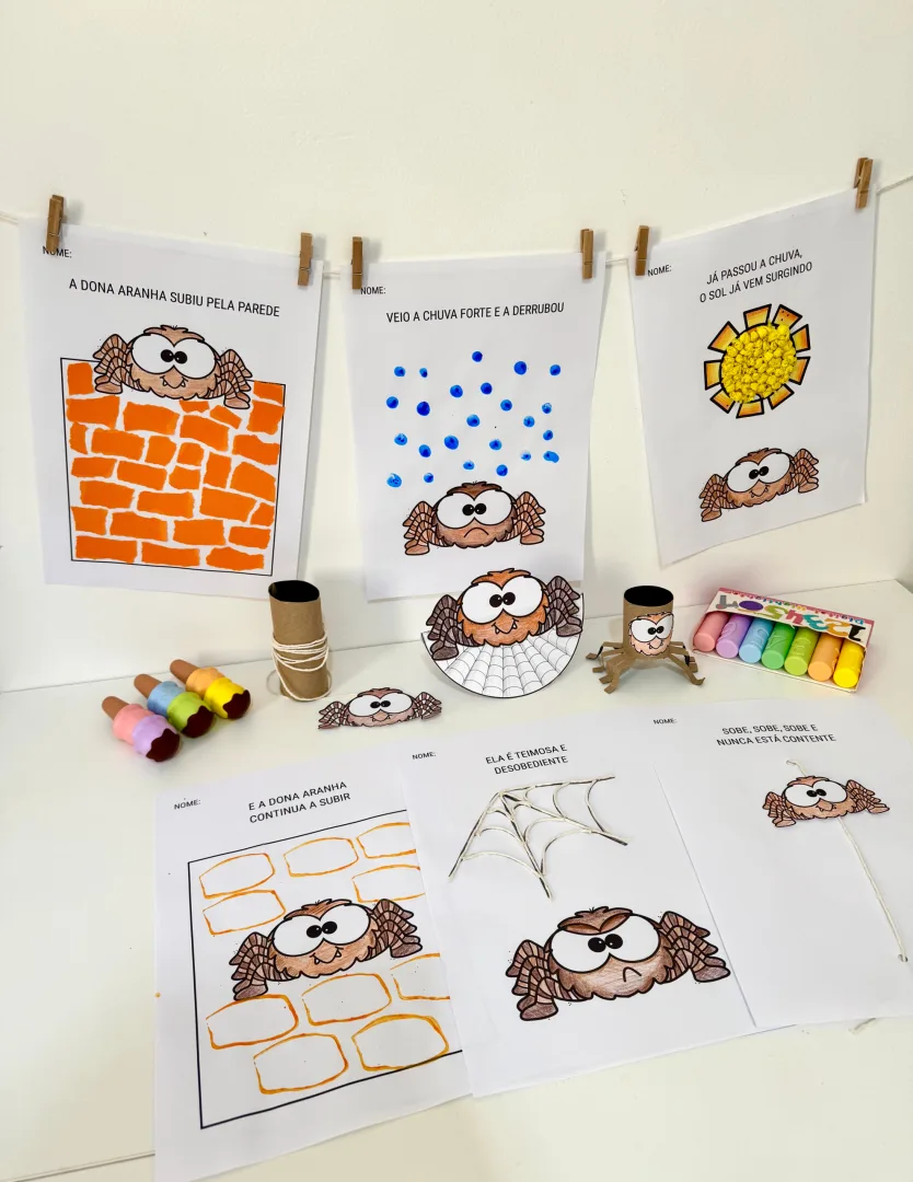 🎨 Kit de Atividades de Artes – Tema Dona Aranha 🕷️ — imagem 3