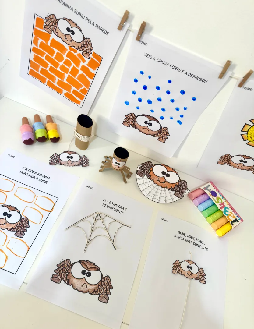 🎨 Kit de Atividades de Artes – Tema Dona Aranha 🕷️ — imagem 4
