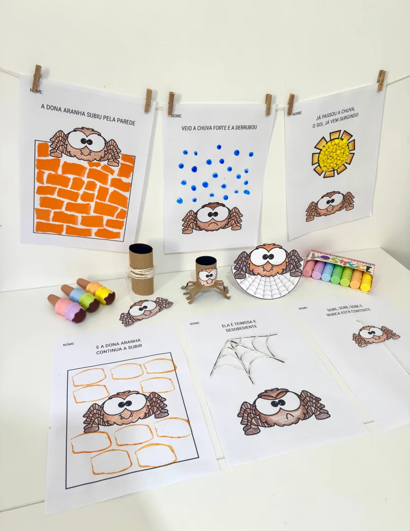 🎨 Kit de Atividades de Artes – Tema Dona Aranha 🕷️ — imagem 5