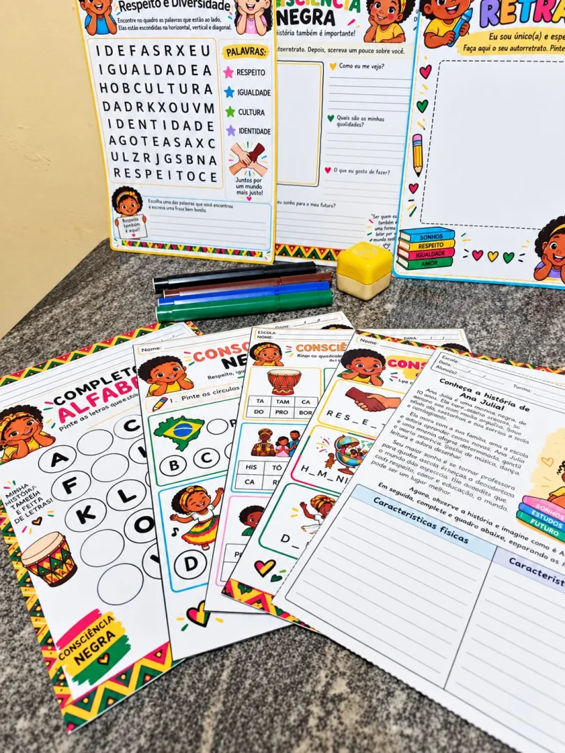 Kit de Atividades em Pdf – Consciência Negra 1º ao 5º ano — imagem 2