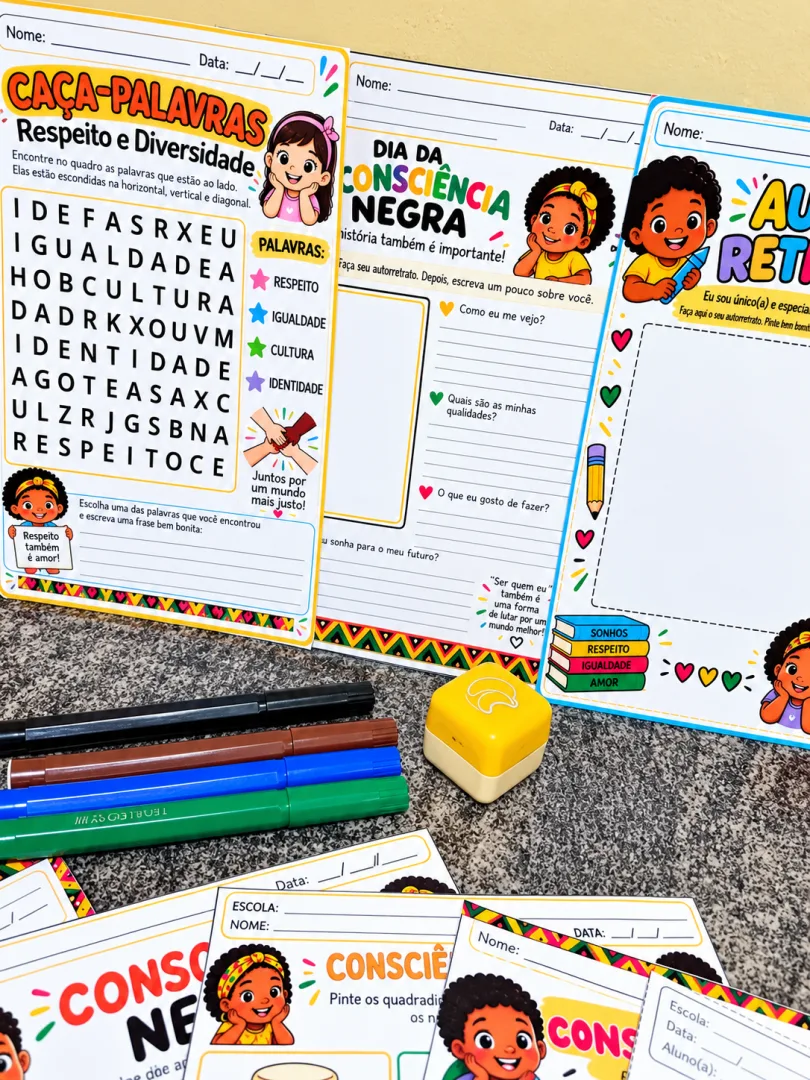 Kit de Atividades em Pdf – Consciência Negra 1º ao 5º ano — imagem 3