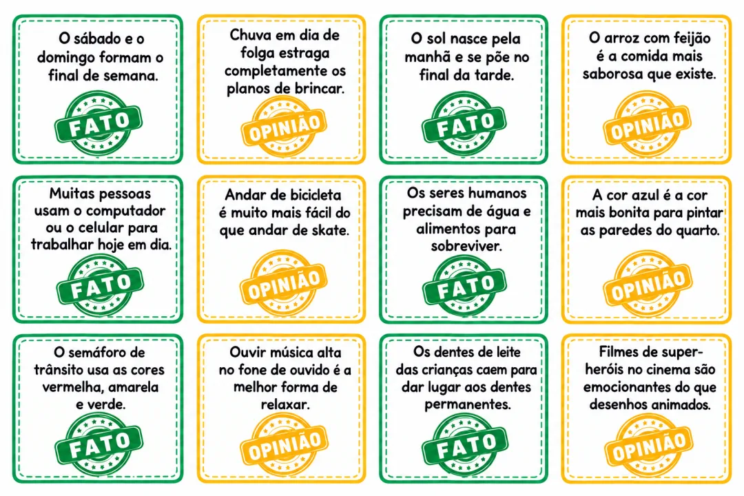 KIT DE ATIVIDADES: FATO OU OPINIÃO? — imagem 5