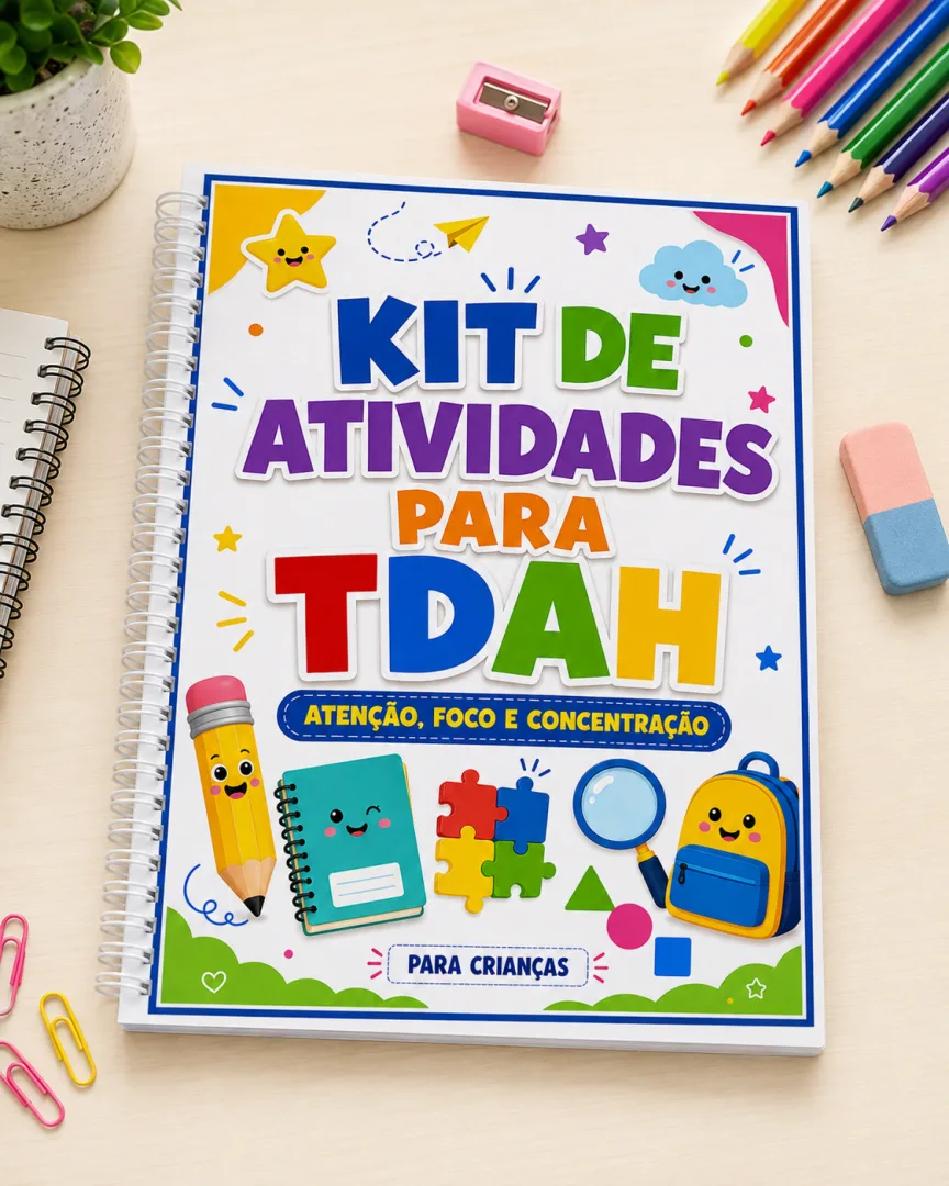  KIT DE ATIVIDADES PARA TDAH — ATENÇÃO, FOCO E CONCENTRAÇÃO — imagem 3