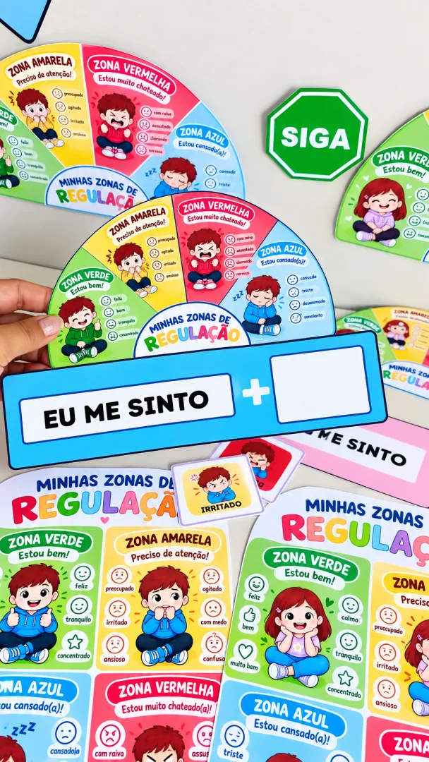 Kit de Autorregulação - Zonas das Emoções (PDF) - Educação Infantil e Fundamental — imagem 3