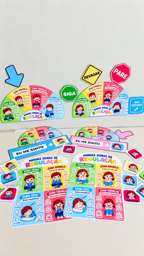 Kit de Autorregulação - Zonas das Emoções (PDF) - Educação Infantil e Fundamental — imagem 6