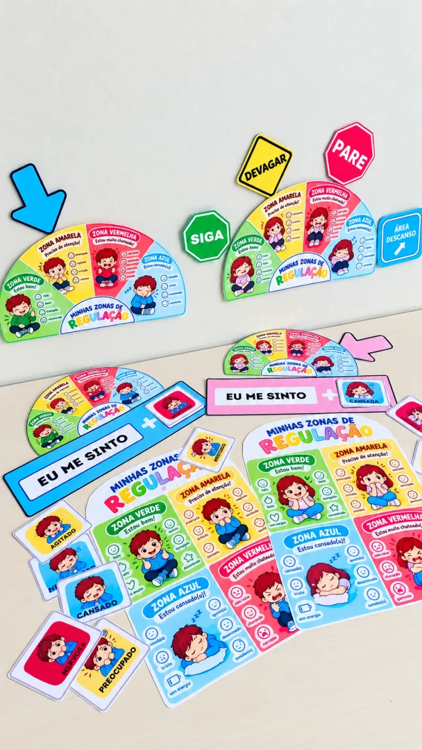 Kit de Autorregulação - Zonas das Emoções (PDF) - Educação Infantil e Fundamental — imagem 4