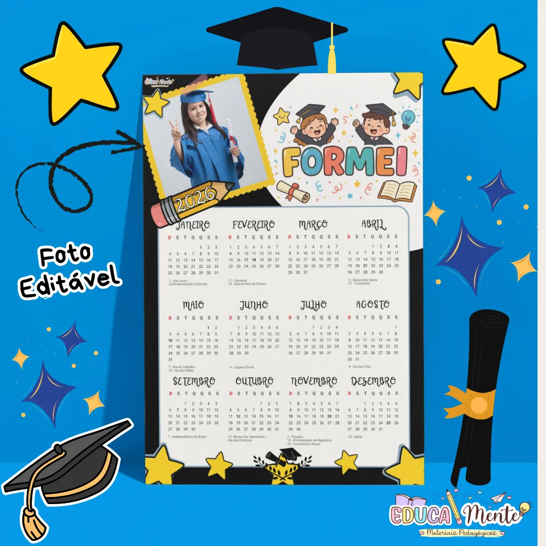 ⭐ KIT DE CALENDÁRIOS 2026 EDITÁVEL ⭐ — imagem 5
