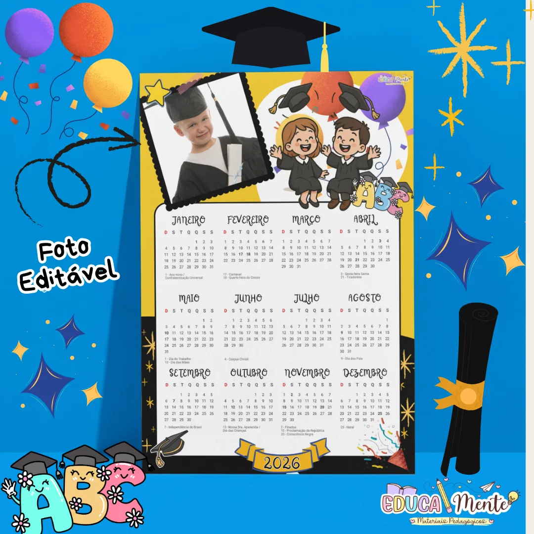 ⭐ KIT DE CALENDÁRIOS 2026 EDITÁVEL ⭐ — imagem 6