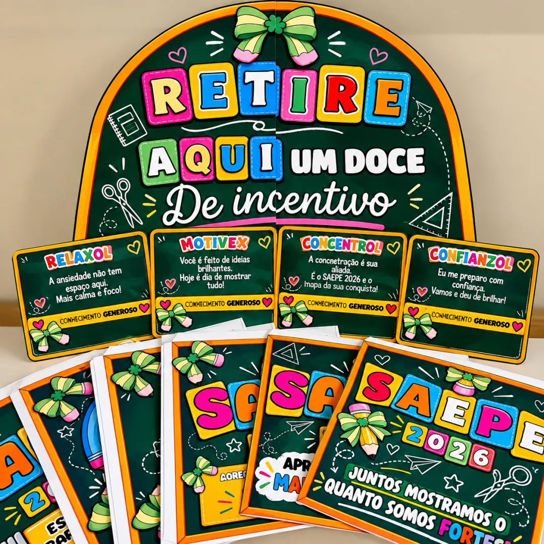 KIT DE INCENTIVO PARA AVALIAÇÕES EXTERNAS - 2º,5º,9º e 3º ano do ensino médio - PDF EDITÁVEL-  — imagem 3