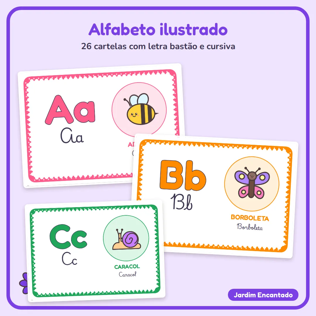 Kit Decoração de Sala Jardim Encantado: Alfabeto, Números, Calendário, Rotina e Bandeirolas | Ed. Infantil em PDF — imagem 3