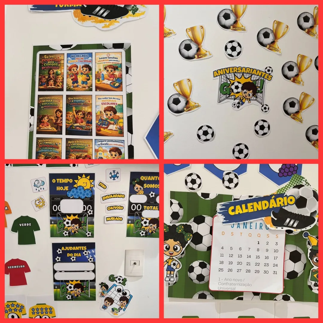 KIT DECORAÇÃO SALA DE AULA : COPA DO MUNDO — imagem 3