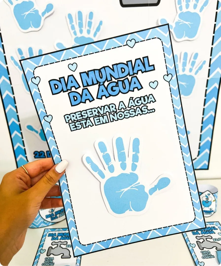 KIT DIA DA ÁGUA PRONTO PARA IMPRIMIR — imagem 3