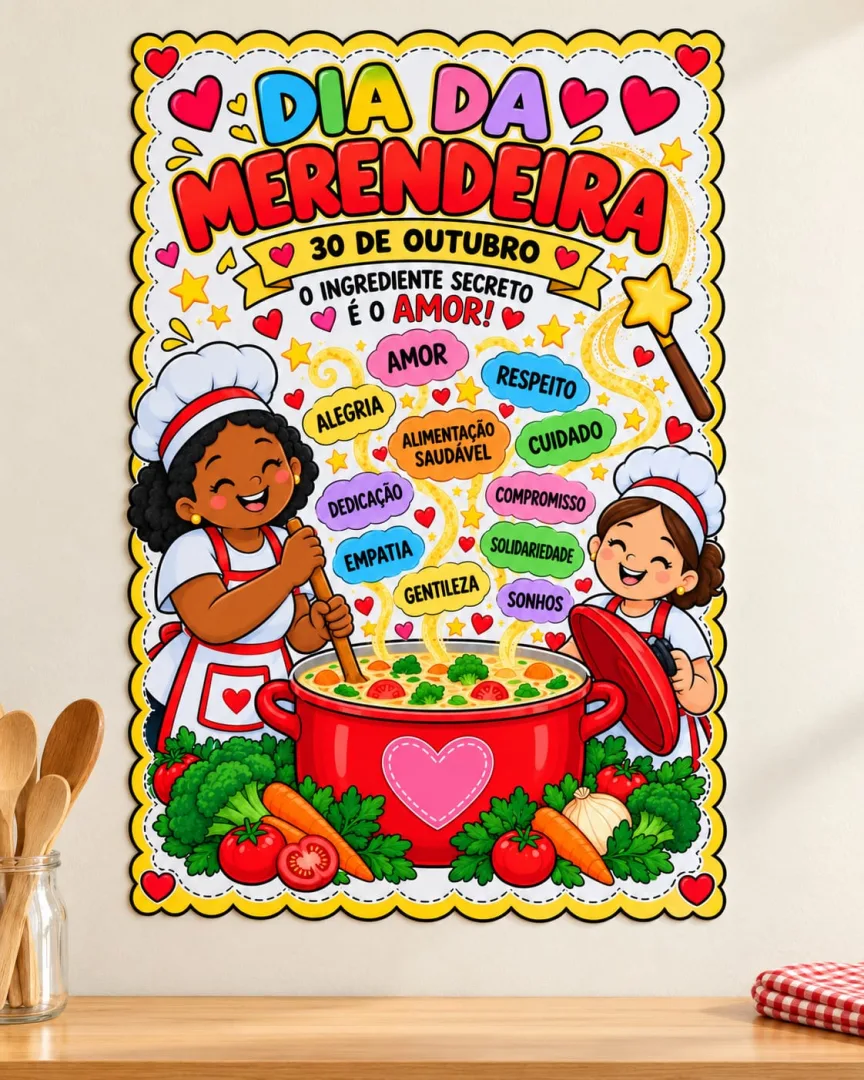 Kit Dia da Merendeira Painel e Lembrancinha PDF — imagem 3
