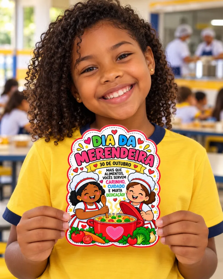 Kit Dia da Merendeira Painel e Lembrancinha PDF — imagem 5