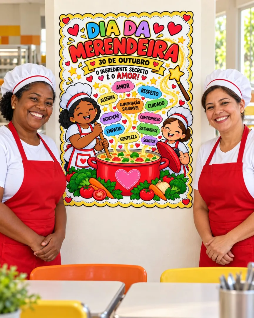 Kit Dia da Merendeira Painel e Lembrancinha PDF — imagem 6