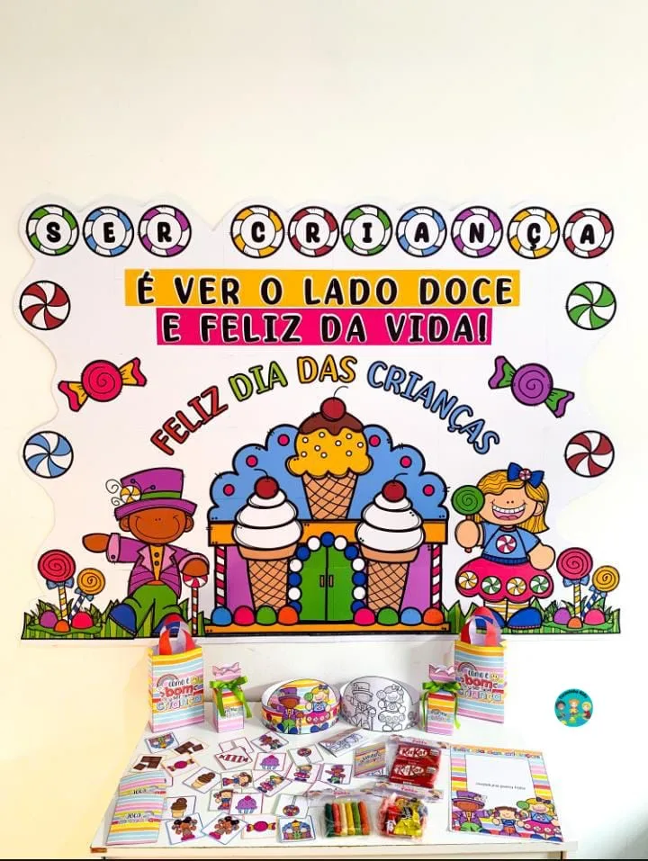 🌈Kit Dia das Crianças  💰10,00  ▶️Para trabalhar o conteúdo com crianças da Educação Infantil. Material lindo e super c — imagem 2