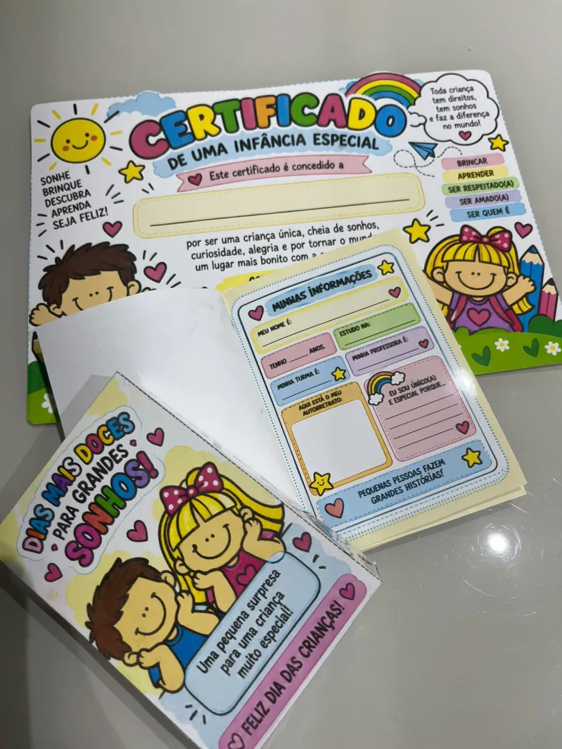 Kit Dia das Crianças — “CERTIFICADO de UMA INFÂNCIA ESPECIAL” em PDF — imagem 2