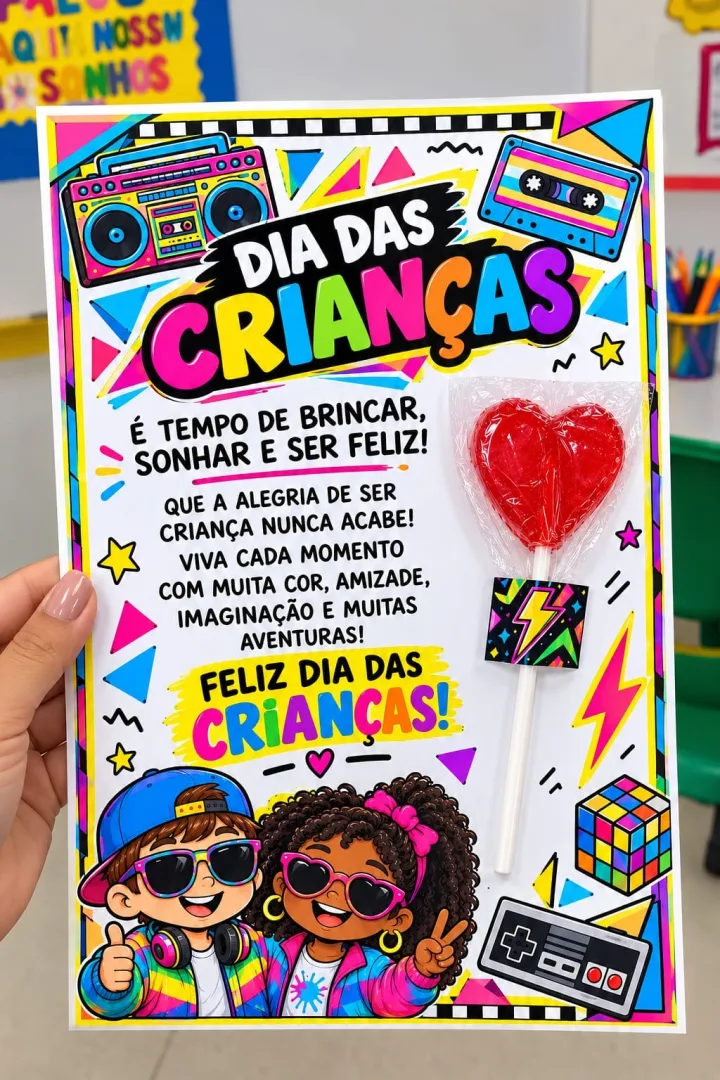 🎉 KIT DIA DAS CRIANÇAS – FESTA ANOS 80! 🕹️📼 💰6,90  Prepare uma comemoração superdivertida e cheia de nostalgia com e — imagem 4