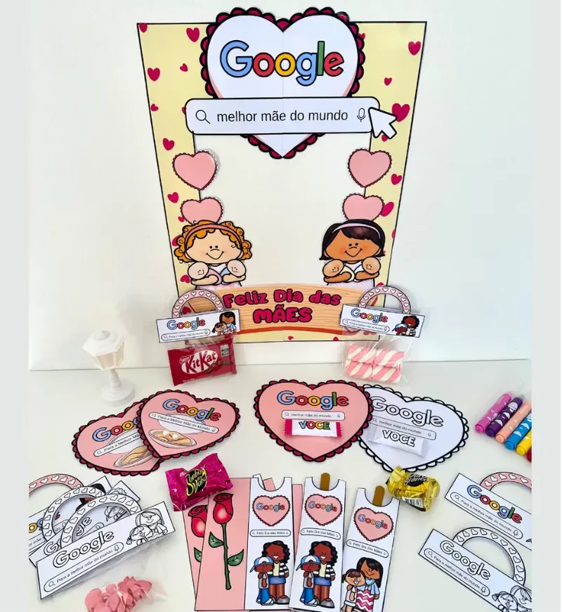 Kit Dia das Mães - Tema: Google — imagem 4