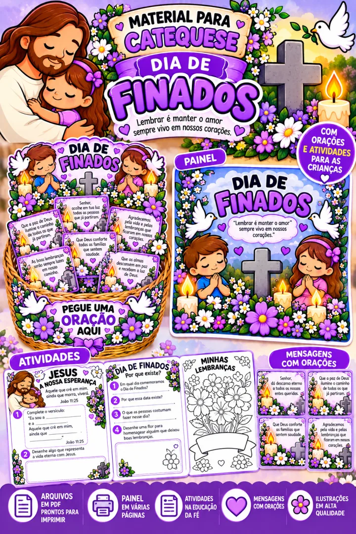 Kit Dia de Finados - Atividades PDF — imagem 2