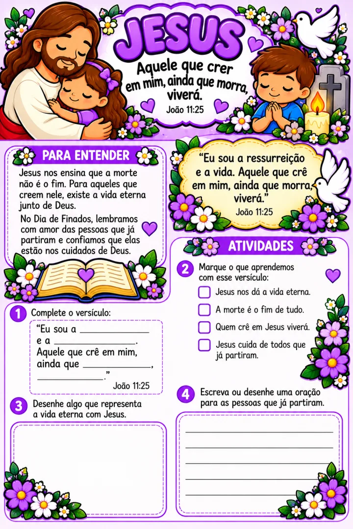 Kit Dia de Finados - Atividades PDF — imagem 4