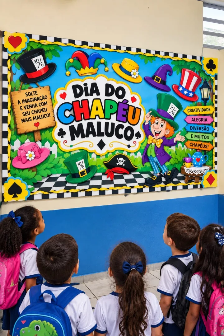 🎩✨ KIT DIA DO CHAPÉU MALUCO 🎩✨ Prepare uma comemoração superdivertida e cheia de criatividade para o DIA DO CHAPÉU MAL — imagem 3
