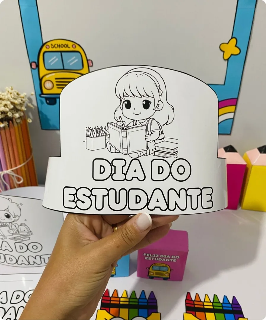 Kit Dia do Estudante em PDF para Imprimir – Lembrancinhas e Atividades Alinhadas à BNCC — imagem 6