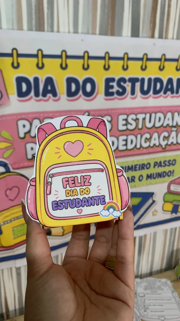 Kit Dia do Estudante – Painel, Lembrancinhas e Atividades — imagem 4