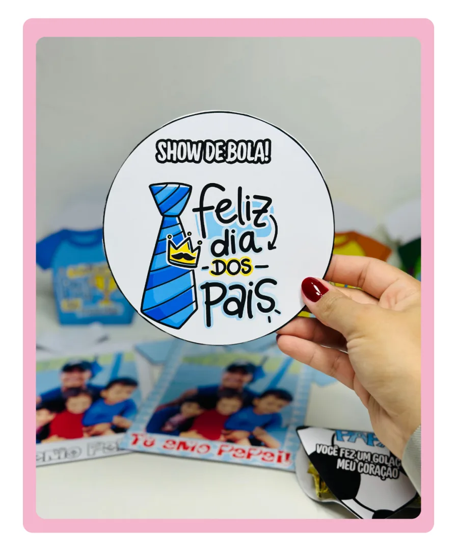 KIT DIA DOS PAIS COM PAINEL E LEMBRANCINHAS — imagem 4
