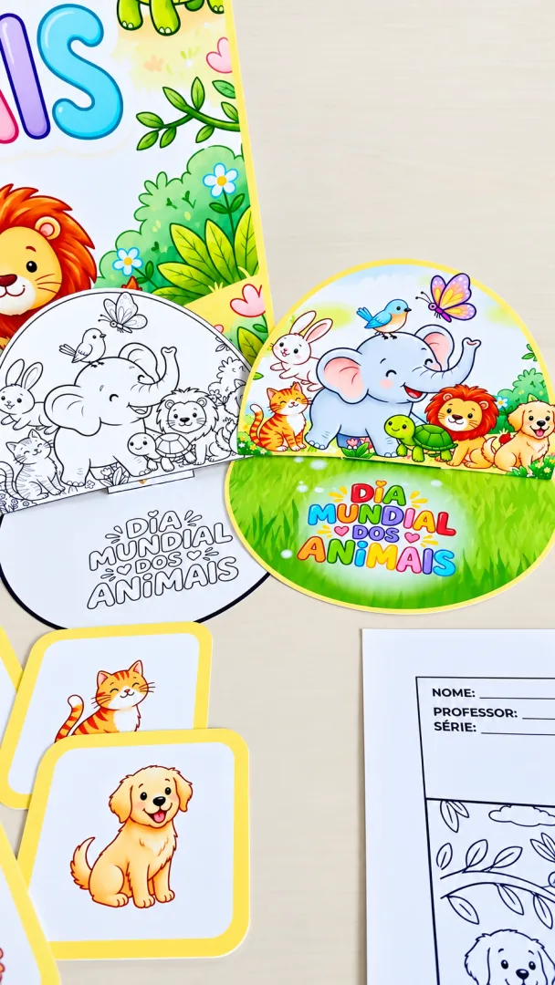 Kit Dia Mundial dos Animais para 1º ano em PDF — imagem 2