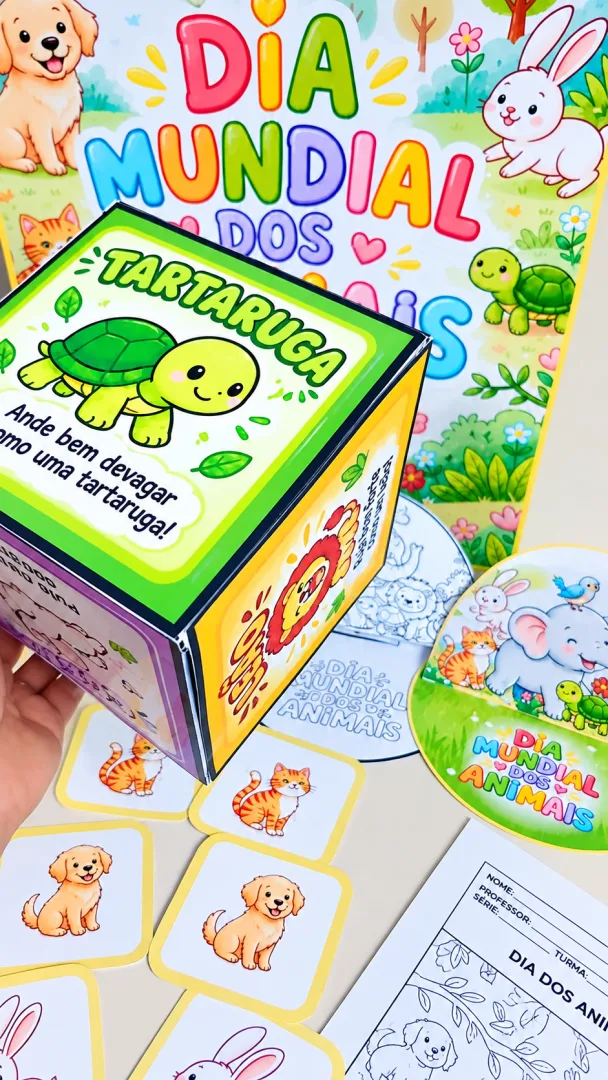 Kit Dia Mundial dos Animais para 1º ano em PDF — imagem 3