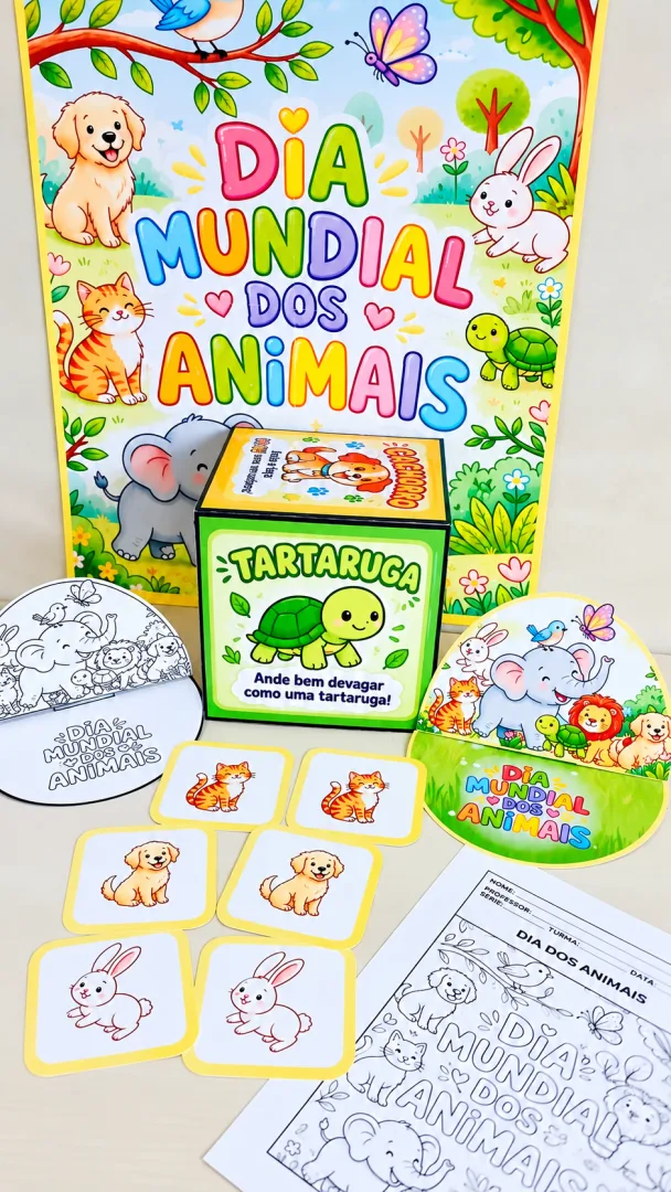 Kit Dia Mundial dos Animais para 1º ano em PDF — imagem 4