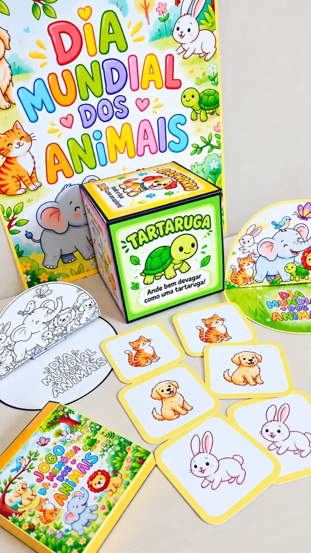 Kit Dia Mundial dos Animais para 1º ano em PDF — imagem 5
