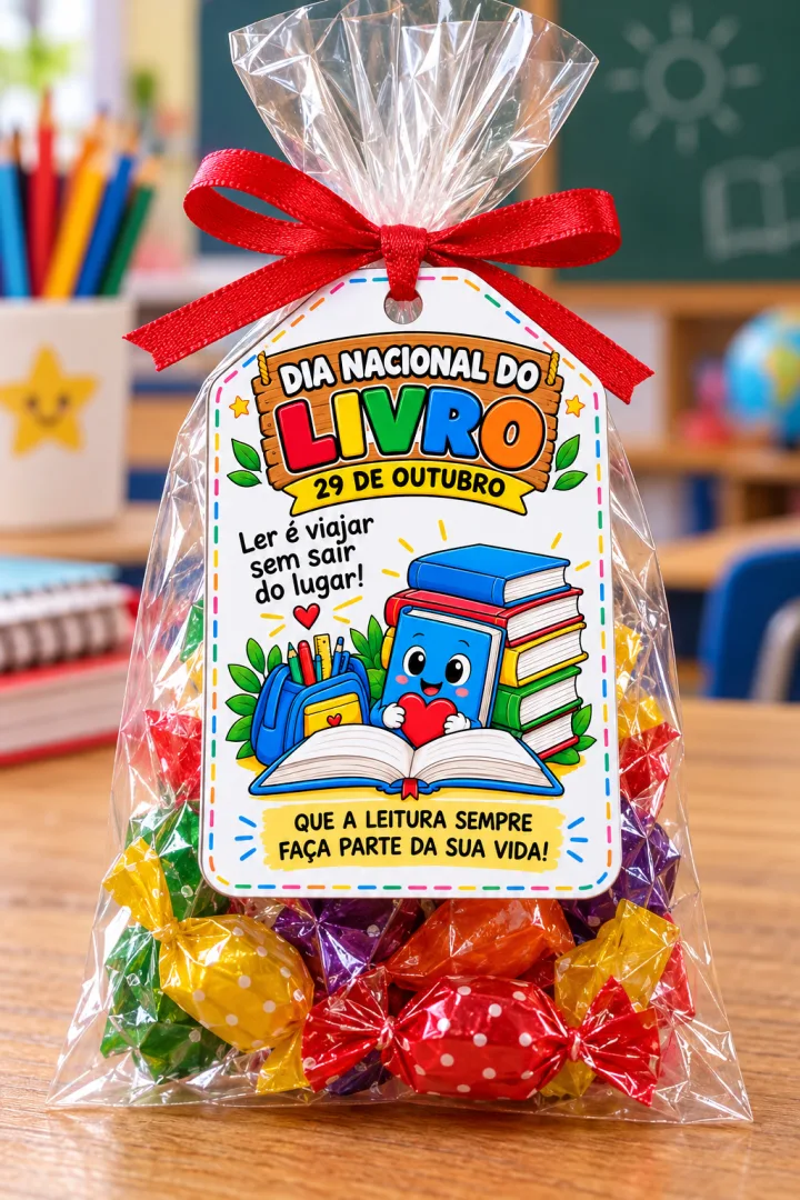KIT – DIA NACIONAL DO LIVRO ✨📚 💰Kit Completo 12,00 💰 Painel 6,00 💰Marca página tag  6,00! ✅Deixe a escola ainda mais — imagem 5