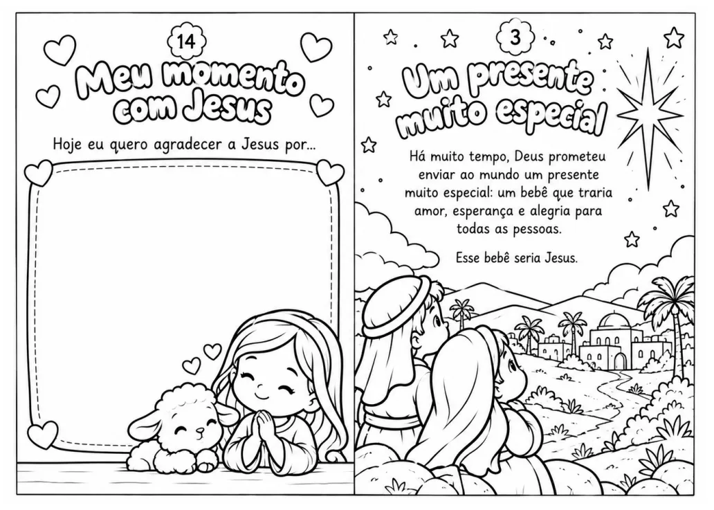 KIT ESPECIAL DE NATAL INFANTIL EM PDF- História de Jesus e Natal — imagem 3