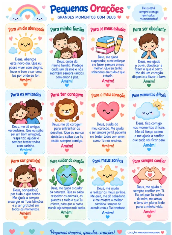 KIT DIGITAL - Potinho das Orações Infantil. PDF — imagem 4