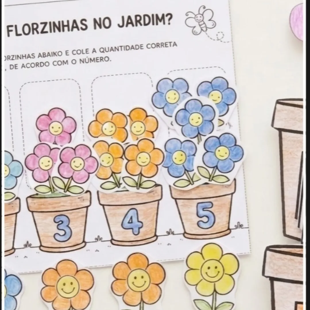 Kit Dobradura da Primavera - Quantas Florzinhas no Jardim — imagem 2