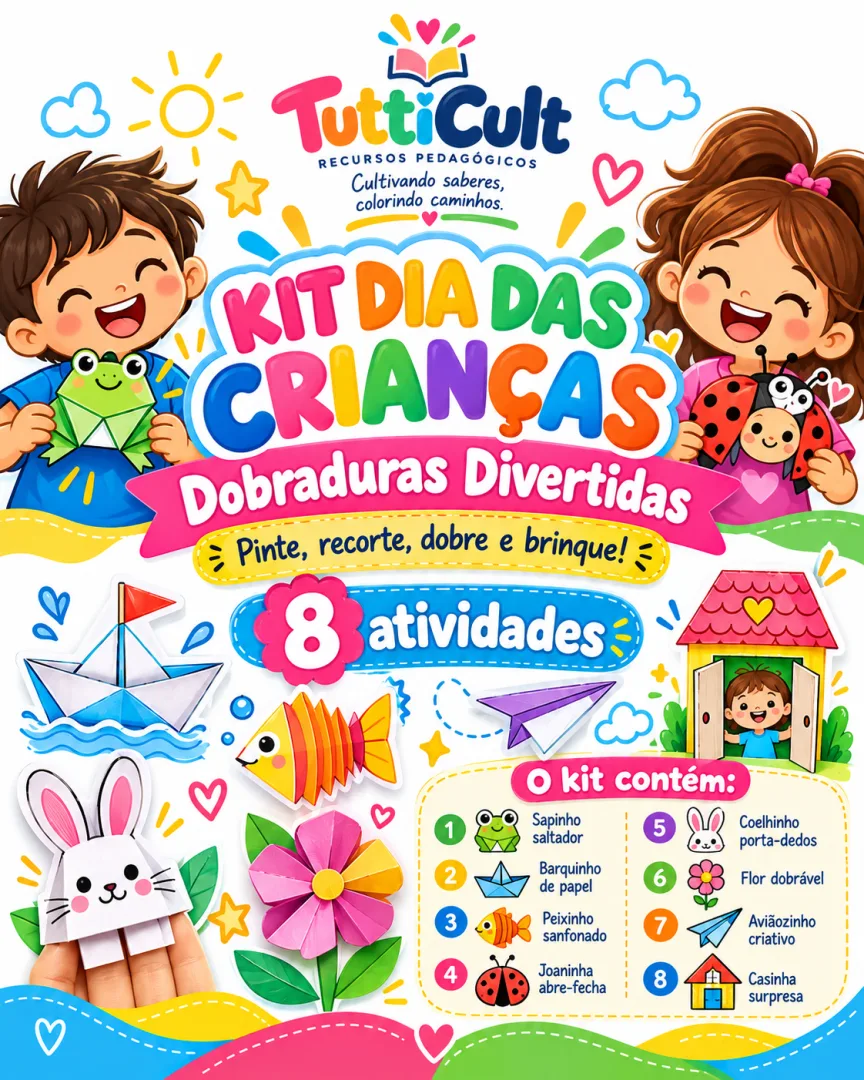 Kit Dobradura Dia das Crianças - Educação Fundamental- PDF — imagem 2