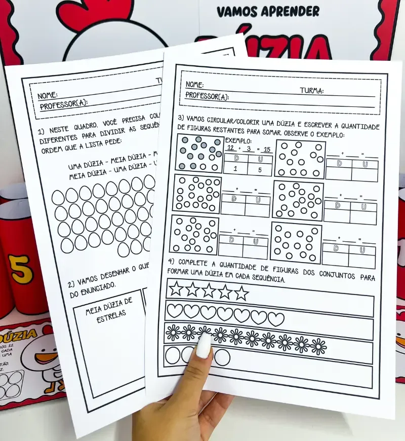 Kit Dúzia e Meia Dúzia | Atividades de Matemática em PDF — imagem 6
