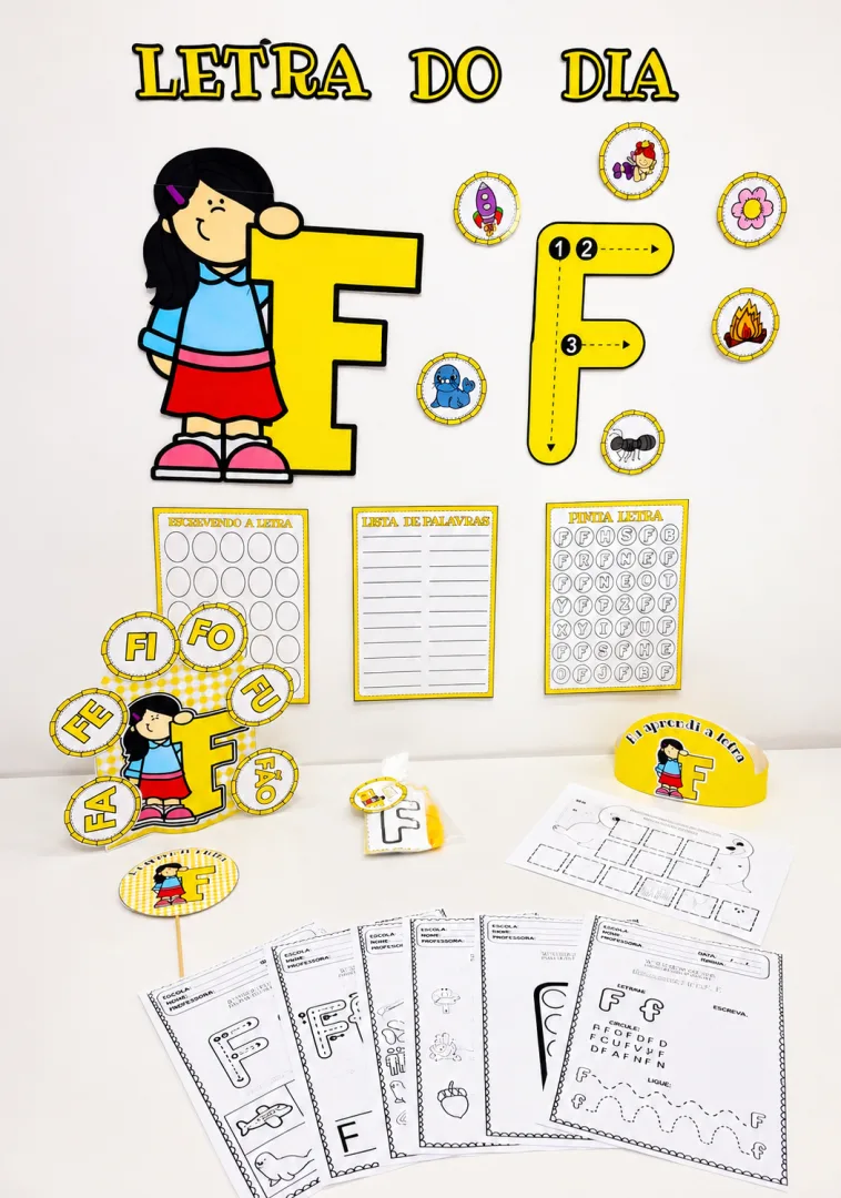 Kit educativo letra F  — imagem 2