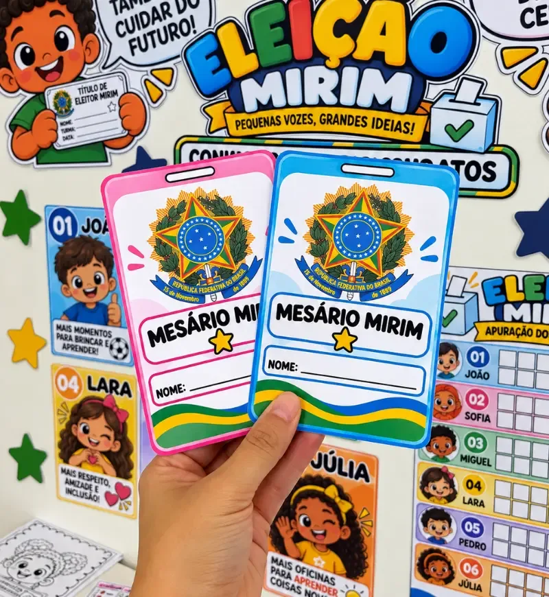 Kit Eleição Mirim em PDF | Educação Infantil e 1° ao 5° Ano — imagem 5